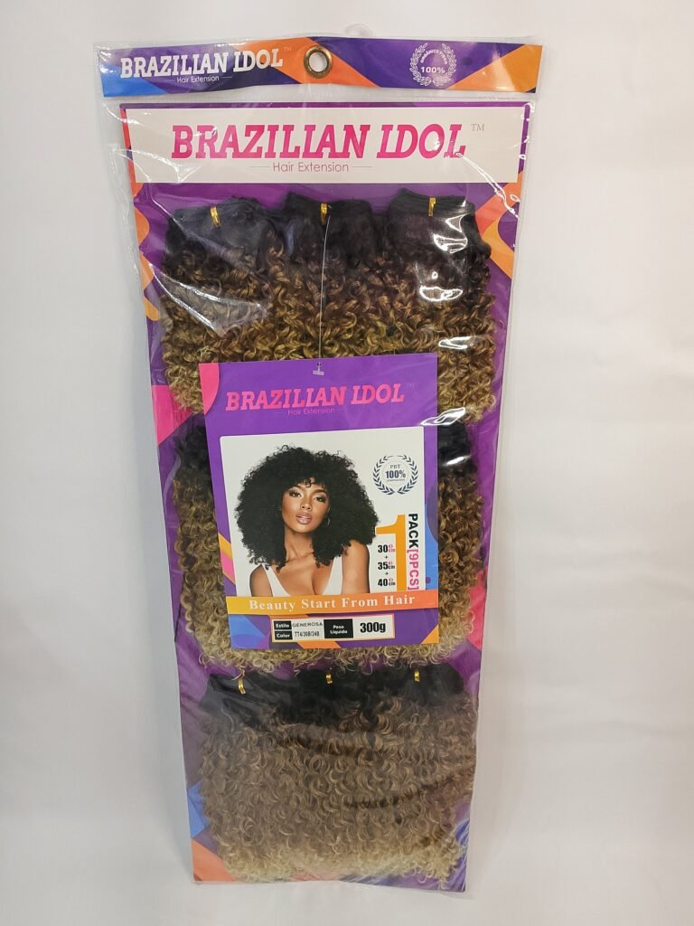 Brazilian Idol Hair Extension – Fibra Orgânica Premium para Entrelace | GENEROSA | 300g | Cor T2/27/613