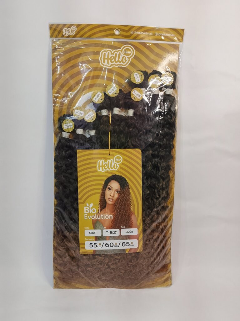 Fibra Orgânica Hello Hair Bio Evolution – Estilo Gold – Cor T1B/27 – 320g