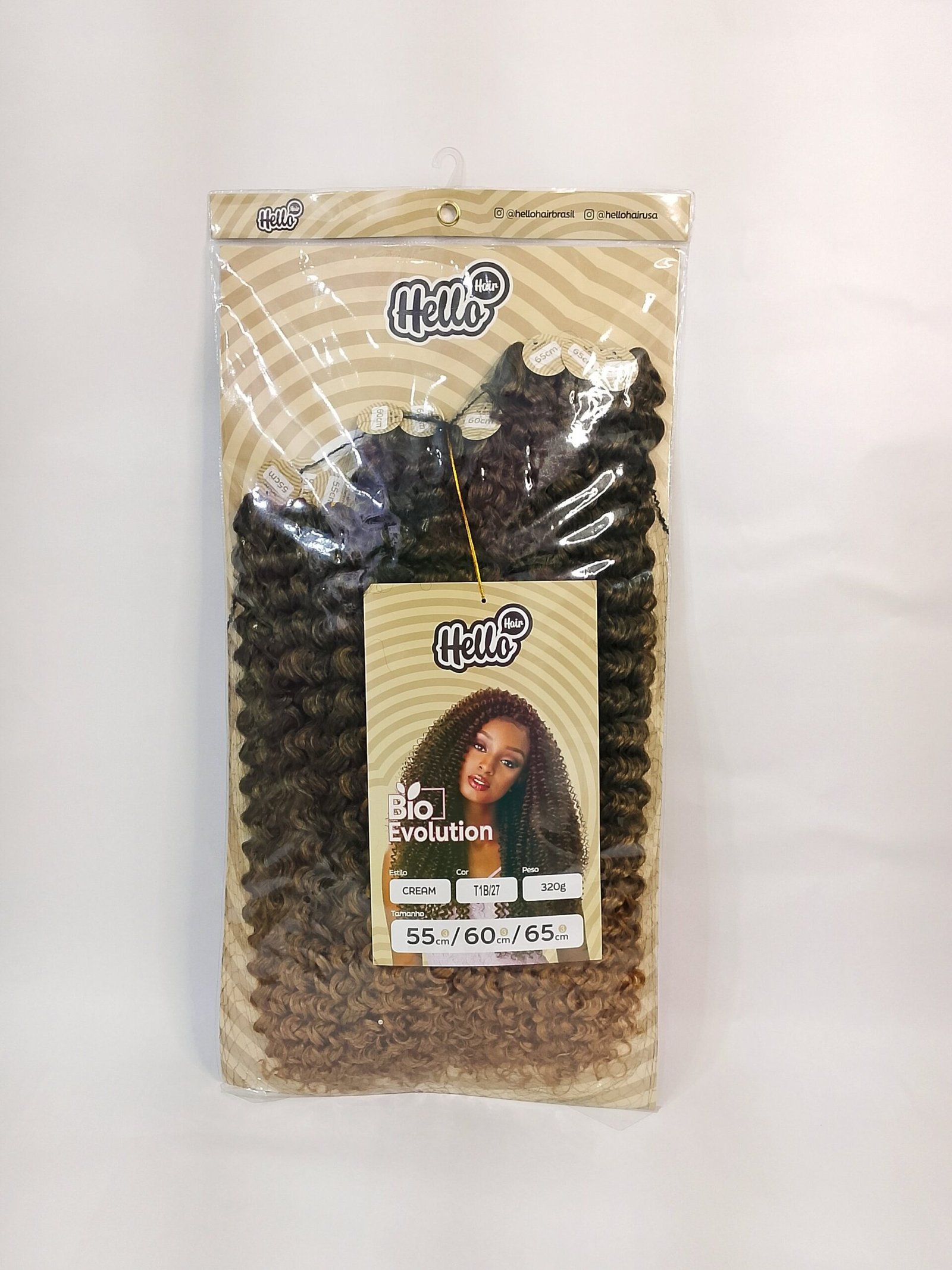 Hello Hair Bio Evolution Cream – Fibra Bio Premium para Crochet Braid – 320g